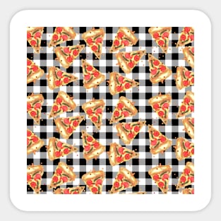 Checkerboard Pizza Sticker